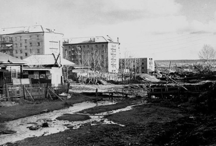 Речка "Барнёвка, сейчас Площадь Труда и Победы