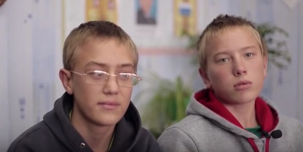 Саша П, 14 лет и Дима П, 13 лет